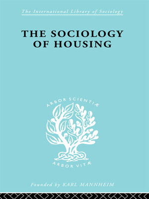 cover image of Sociology of Housing
